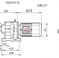 R137-Y225S4-4P-M4-0°減速機(jī)型號大全及尺寸圖