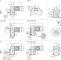 FC47 FCF47 FCAF47 FCA47減速機(jī)電機(jī)型號及尺寸圖