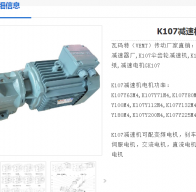 K107DRN160L4/BE20/AK8W減速電機(jī)型號(hào)解析